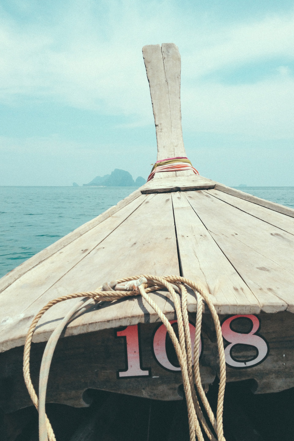 Sailing to Koh Poda island, Krabi province. Thailand.